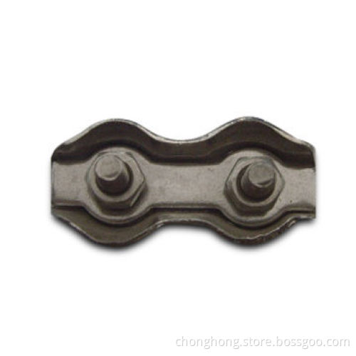 Duplex Wire Rope Clip, Made of Stainless Steel AISI 304 and 316, Sized 2 to 10mm